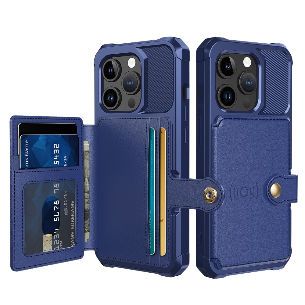 Funda con tarjetero Tough Multi-slot iPhone 15 Pro Max azul