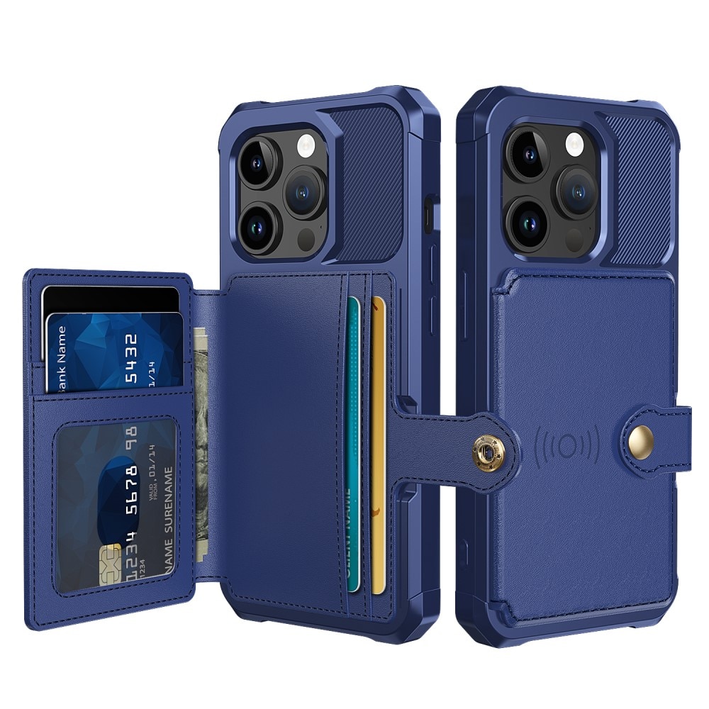 Funda con tarjetero Tough Multi-slot iPhone 15 Pro Max Azul