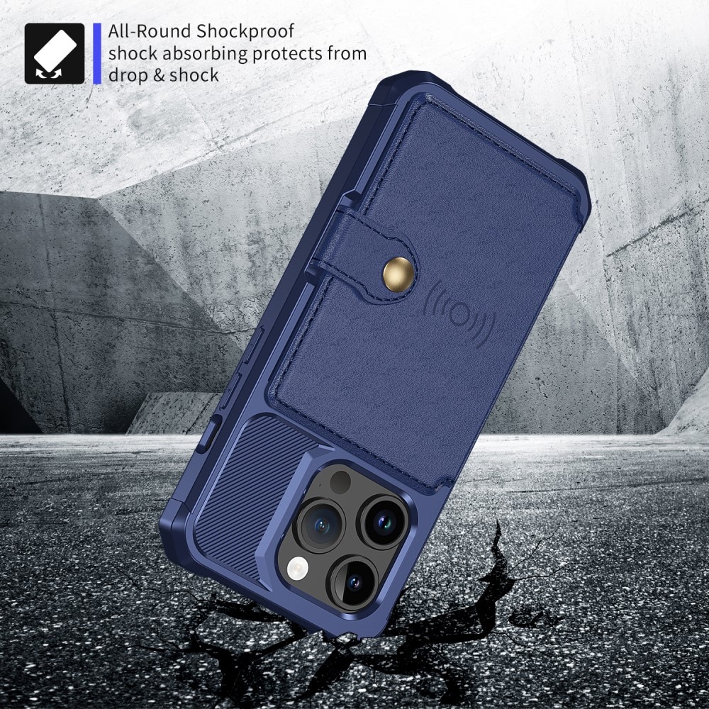 Funda con tarjetero Tough Multi-slot iPhone 15 Pro Max azul