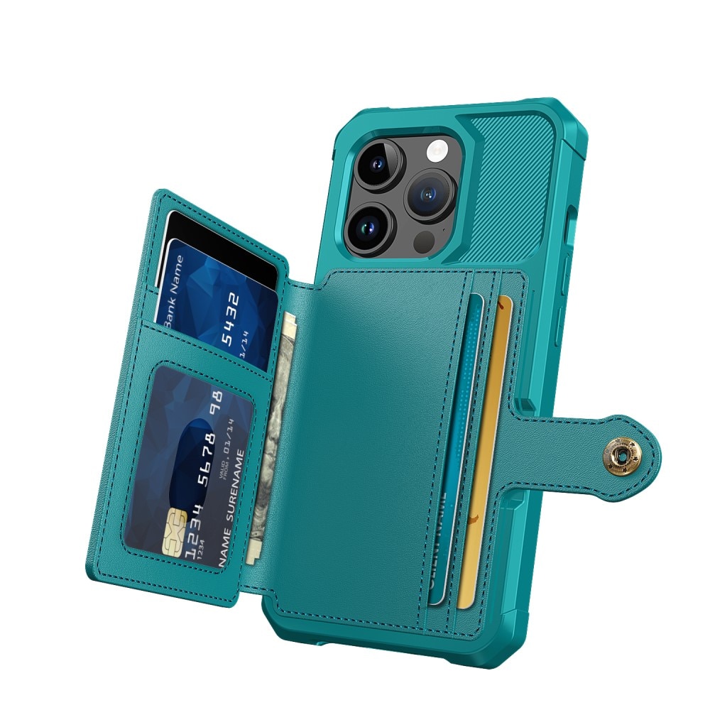 Funda con tarjetero Tough Multi-slot iPhone 15 Pro Verde