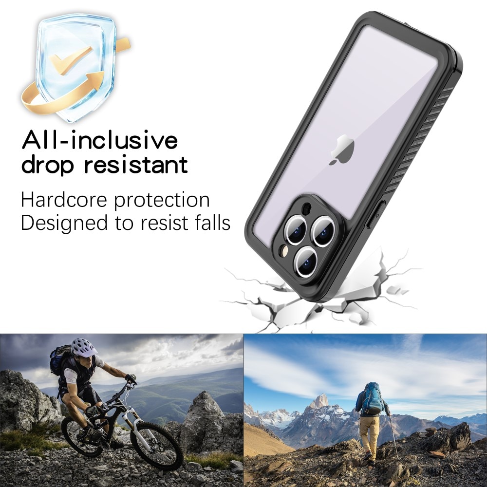 Funda Híbrida Impermeable iPhone 15 Pro Max transparente