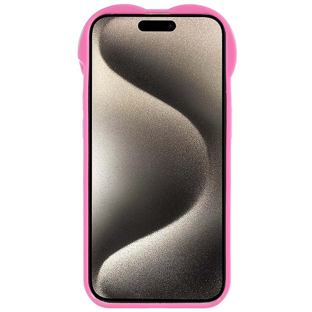 Funda TPU Corazón iPhone 15 Pro Max rosado