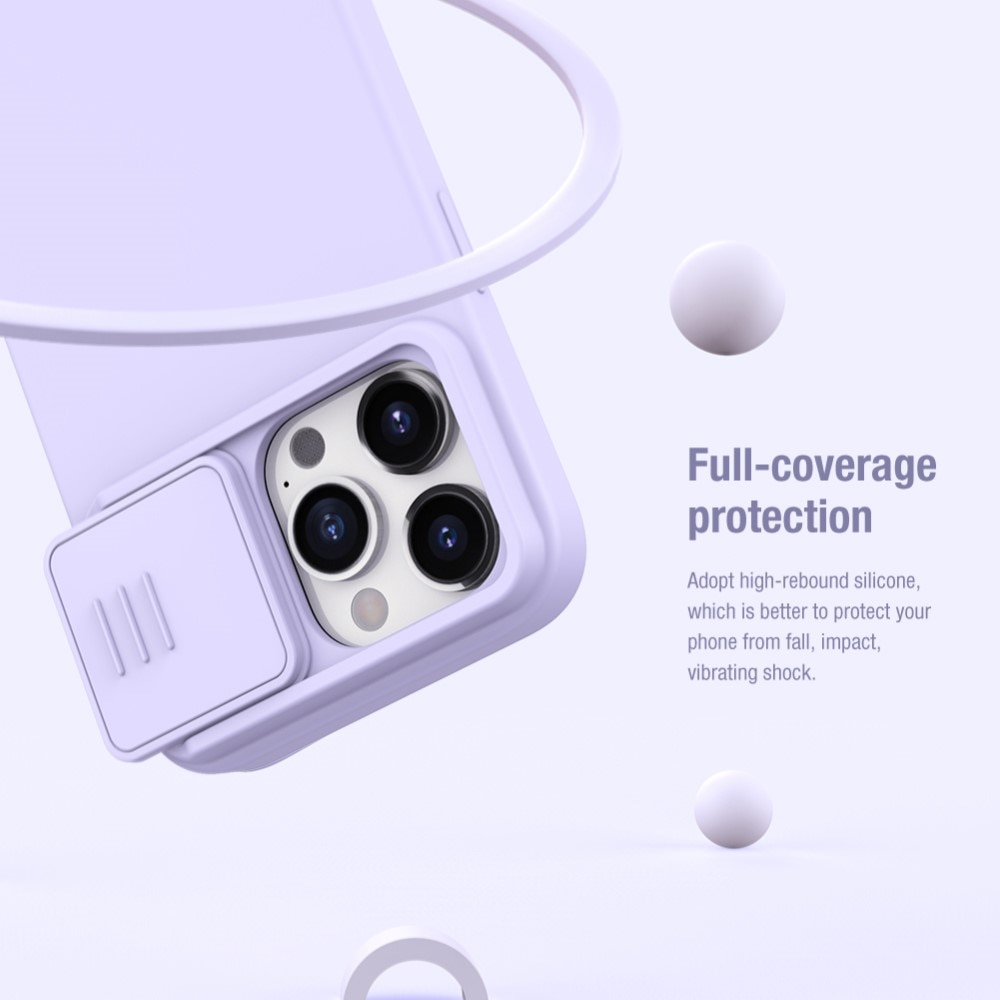 Funda Soft CamShield iPhone 15 Pro violeta