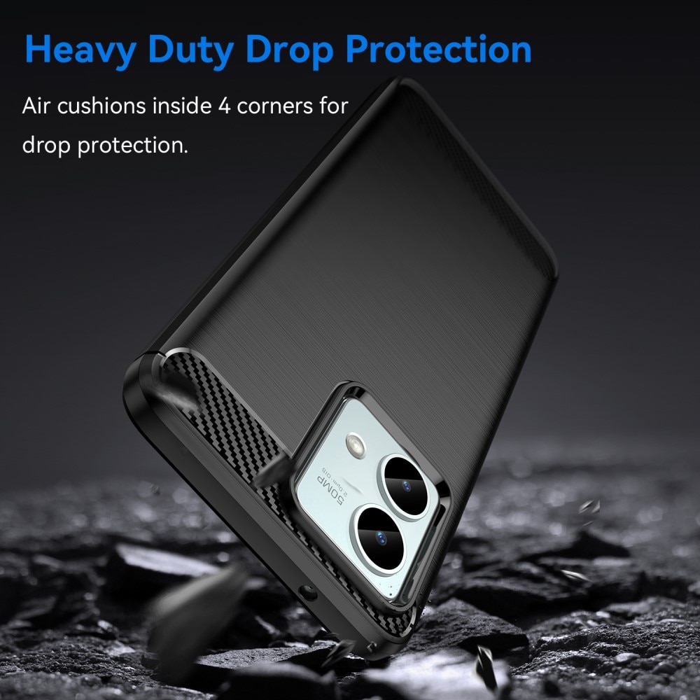 Funda TPU Brushed Motorola Moto G84 Black