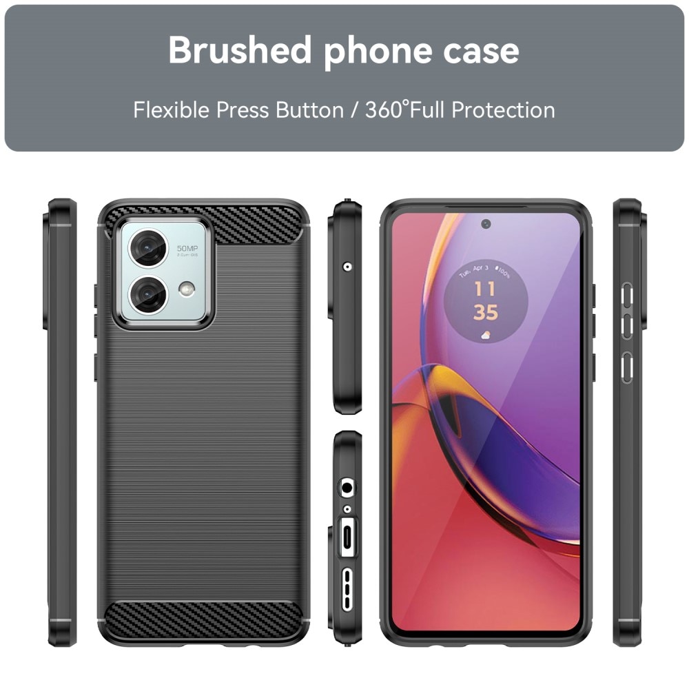 Funda TPU Brushed Motorola Moto G84 Black