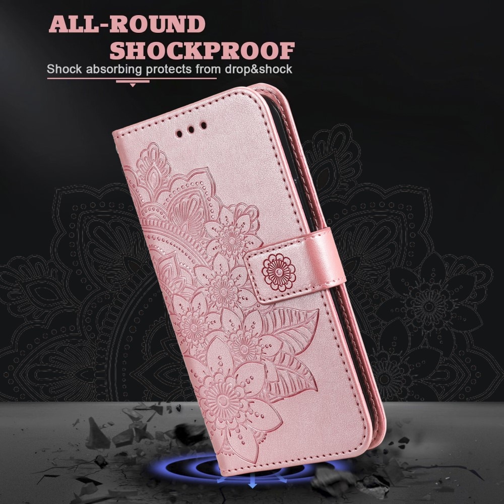 Funda de Cuero Mandala Xiaomi 13T rosado