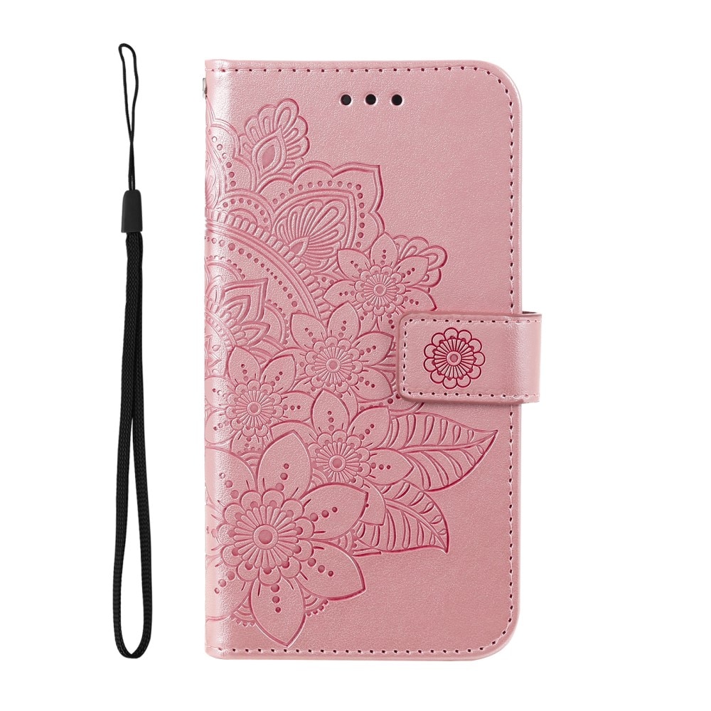 Funda de Cuero Mandala Xiaomi 13T Pro rosado