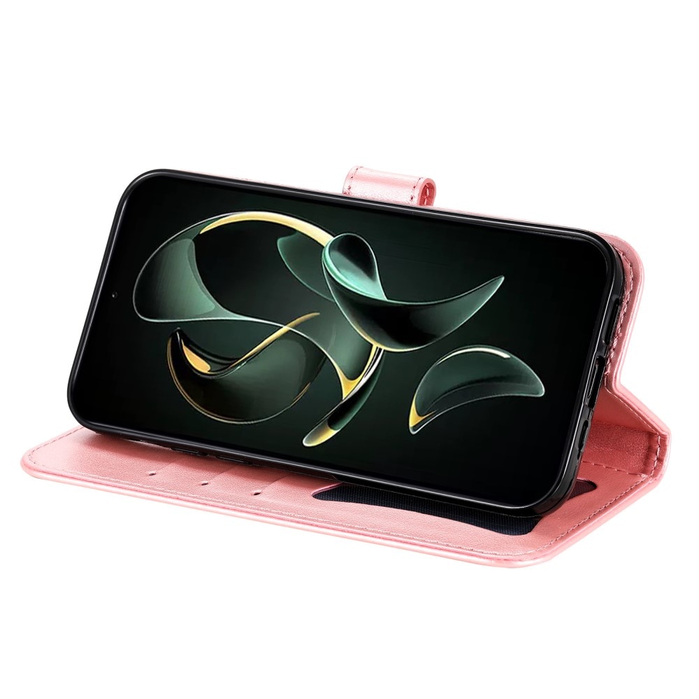 Funda de Cuero Mandala Xiaomi 13T rosado