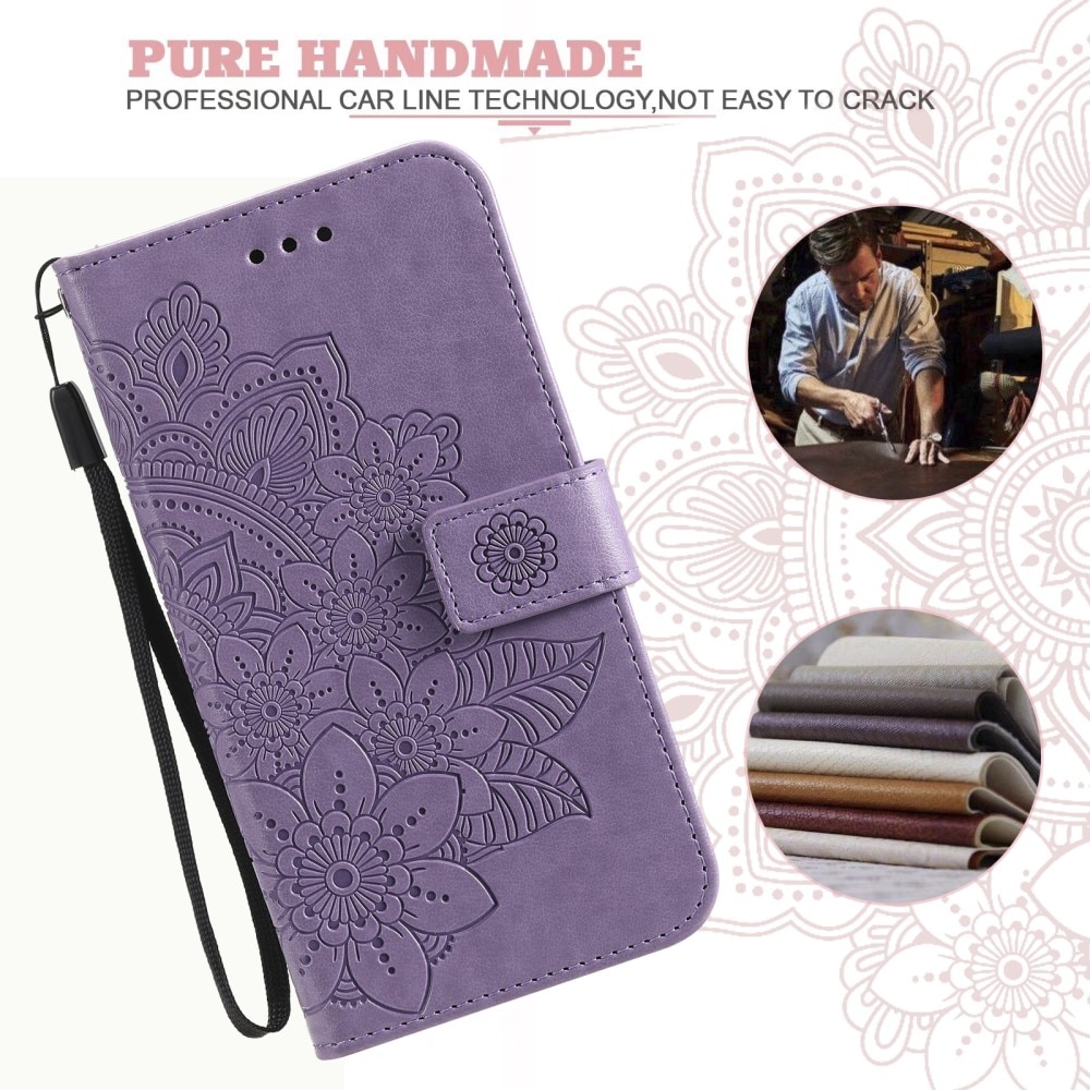 Funda de Cuero Mandala Xiaomi 13T Pro violeta