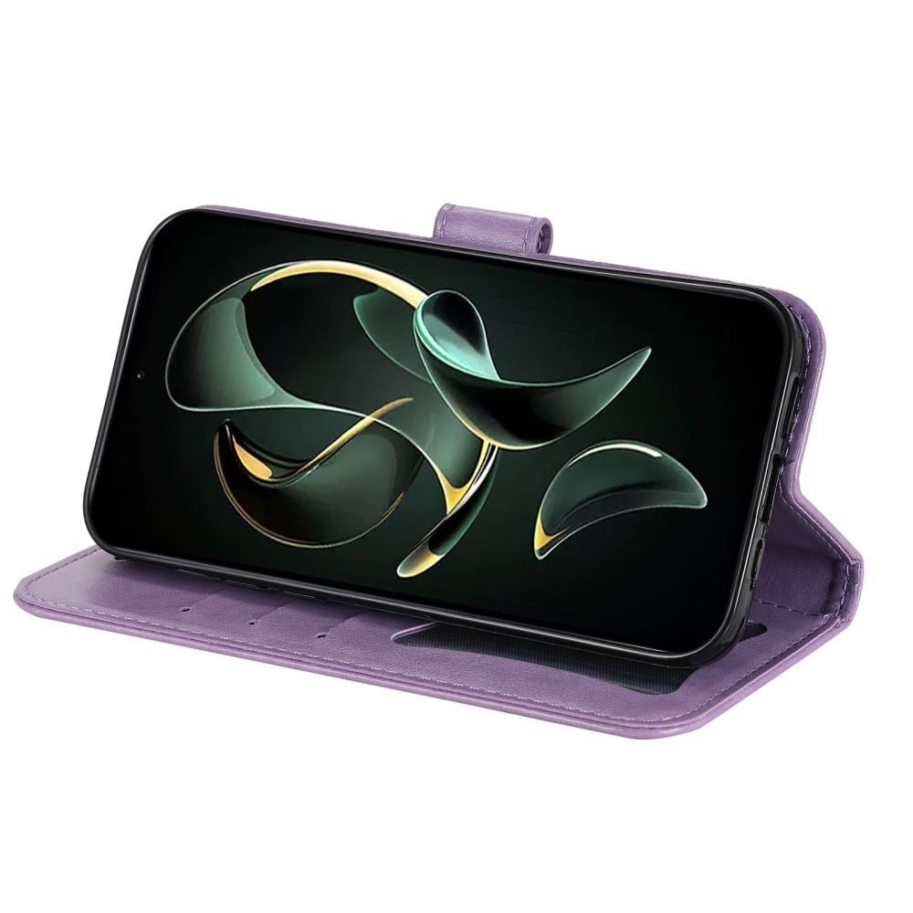 Funda de Cuero Mandala Xiaomi 13T Pro violeta