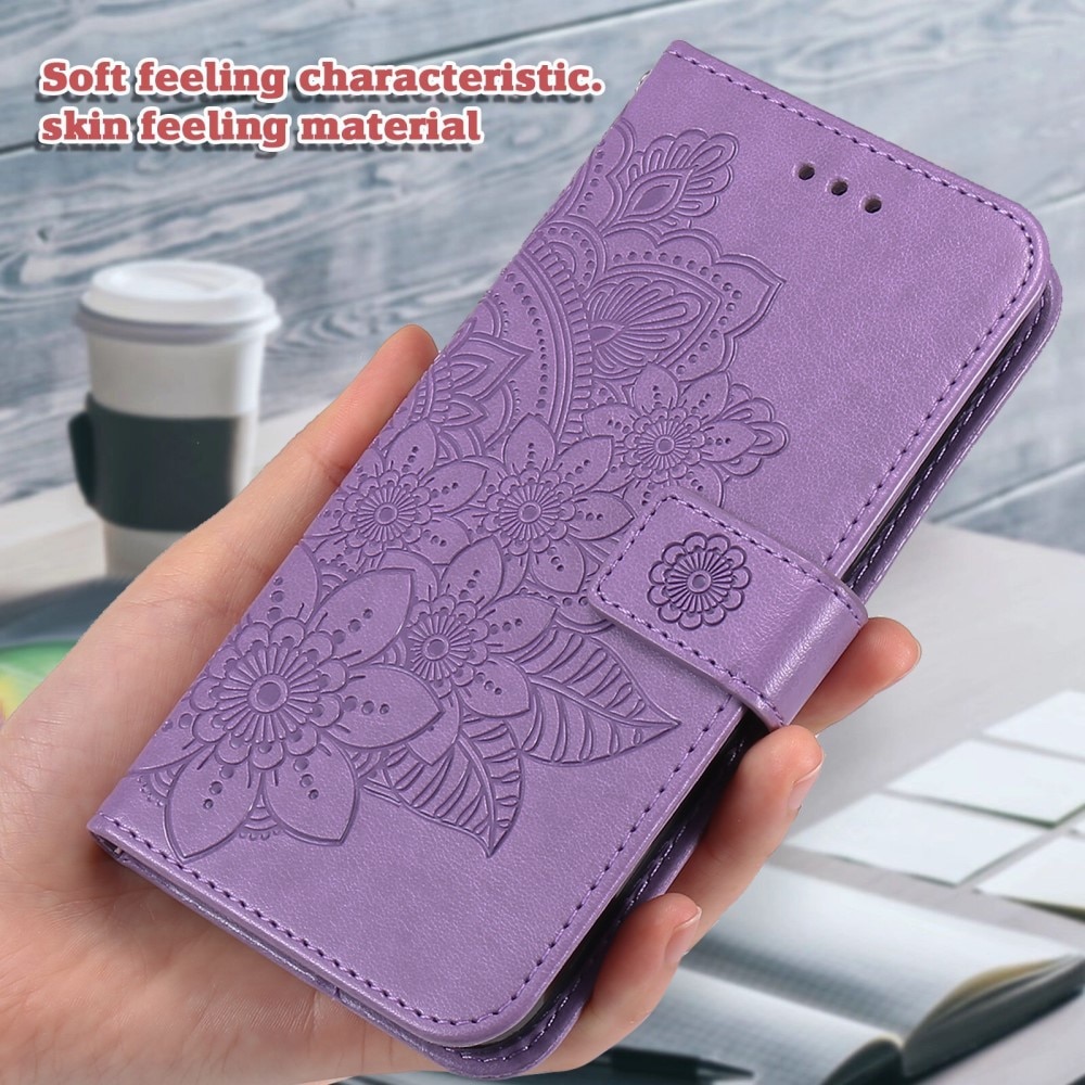 Funda de Cuero Mandala Xiaomi 13T violeta