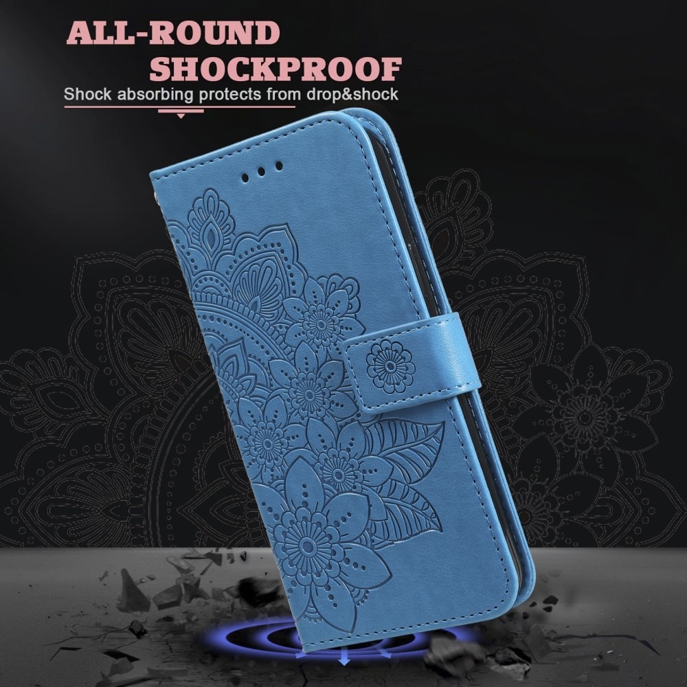 Funda de Cuero Mandala Xiaomi 13T Pro azul