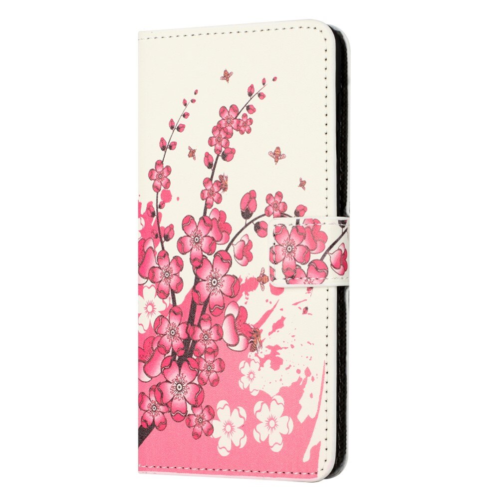 Cartera Samsung Galaxy A15 flores de cerezo