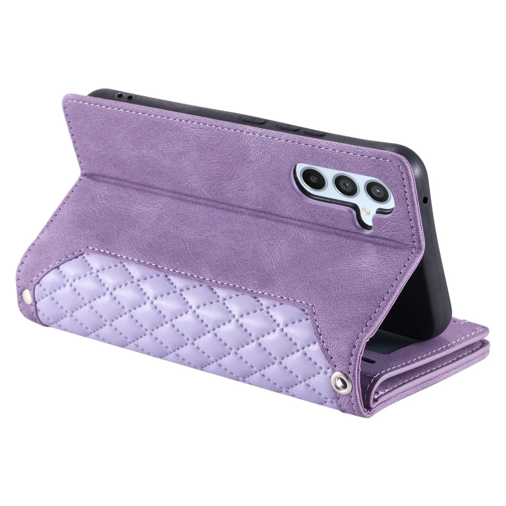 Funda acolchada tipo billetera Samsung Galaxy A15 violeta
