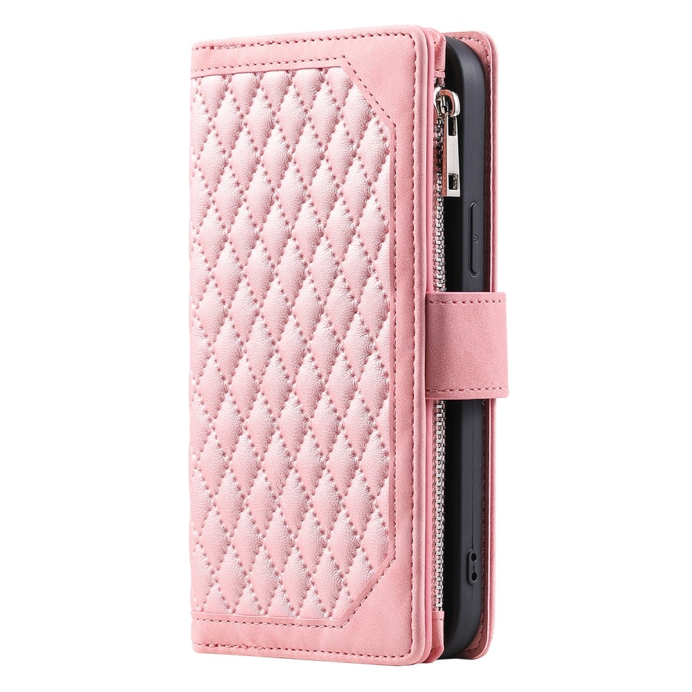 Funda acolchada tipo billetera Samsung Galaxy A15 Rosa
