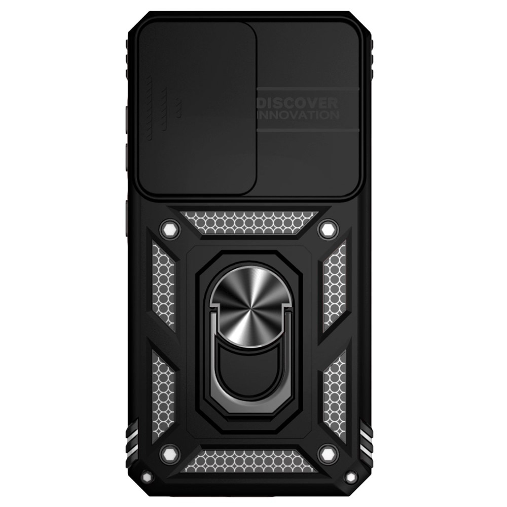 Funda híbrida Ring y Protector Cámara Samsung Galaxy S23 FE Negro