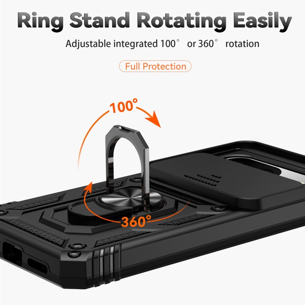 Funda híbrida Ring y Protector Cámara Google Pixel 8 Negro