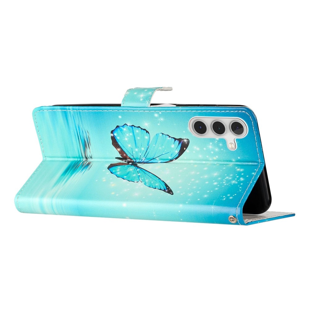 Funda cartera Samsung Galaxy A15 mariposas azules
