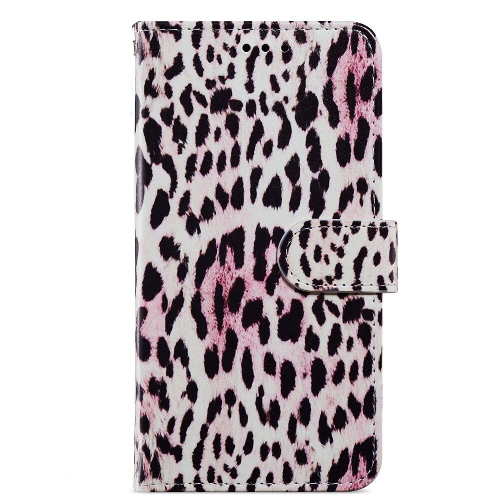 Funda cartera Samsung Galaxy A15 leopardo rosadas