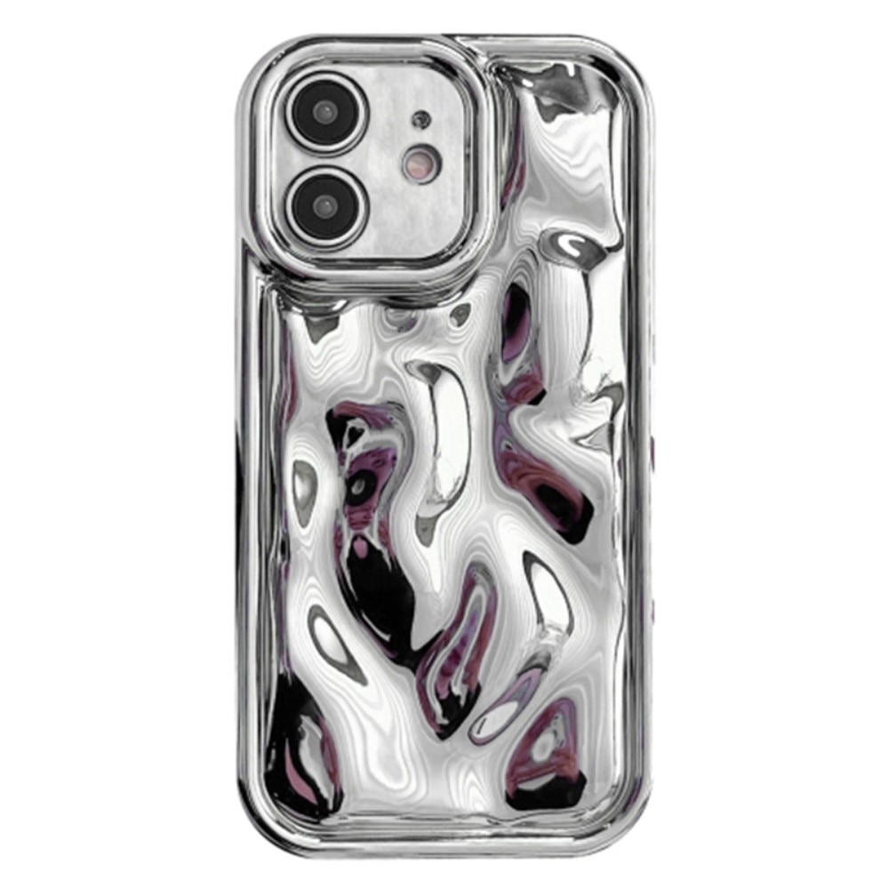 Funda TPU Wavy iPhone 12 plata