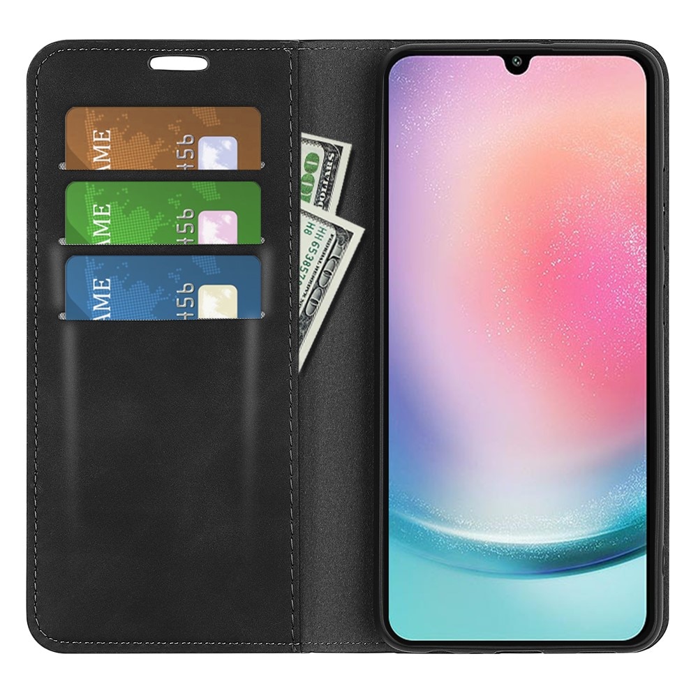 Funda delgada cartera Samsung Galaxy A25 Negro