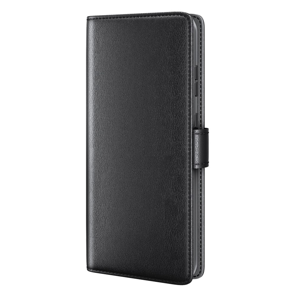Funda de cuero genuino Motorola Moto G84, Negro