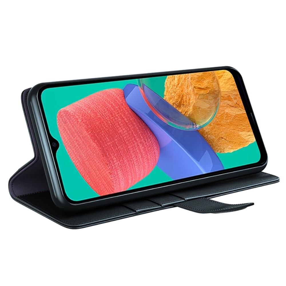 Funda de cuero genuino Motorola Moto G54, Negro