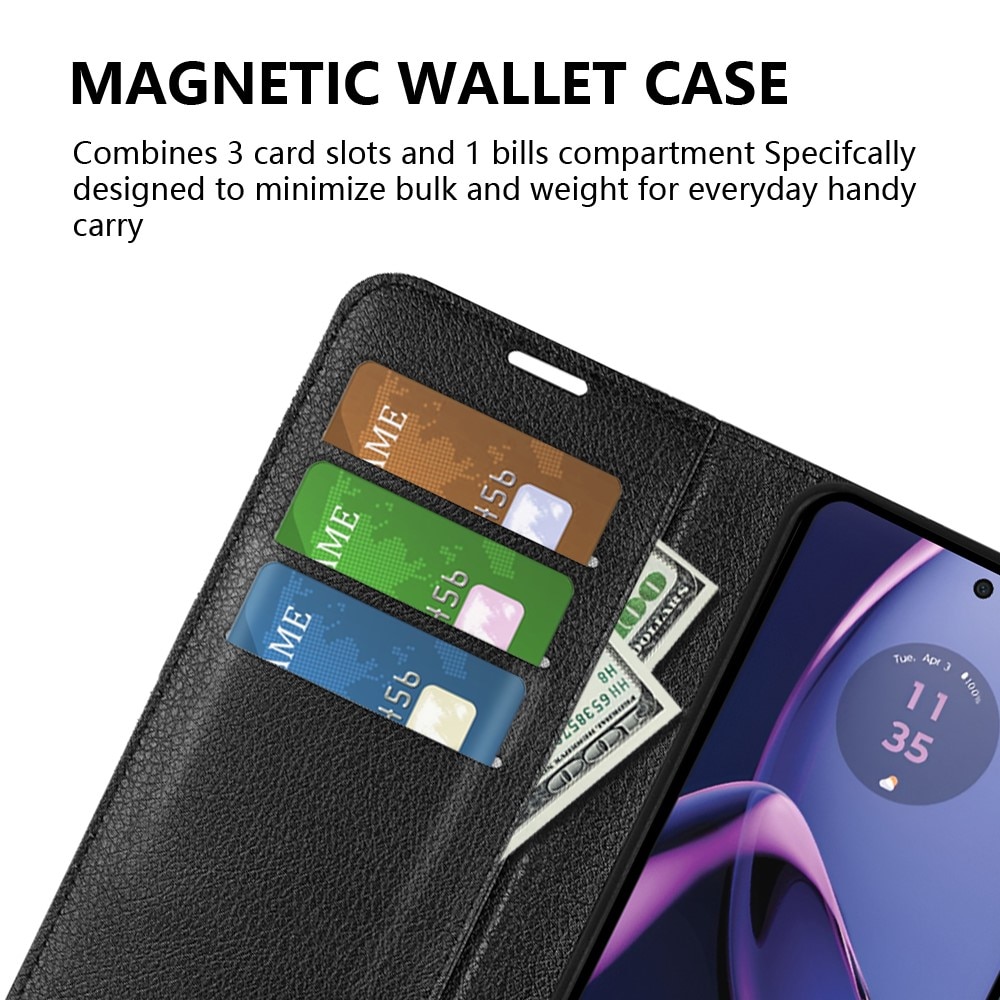 Funda cartera Motorola Moto G84 Negro