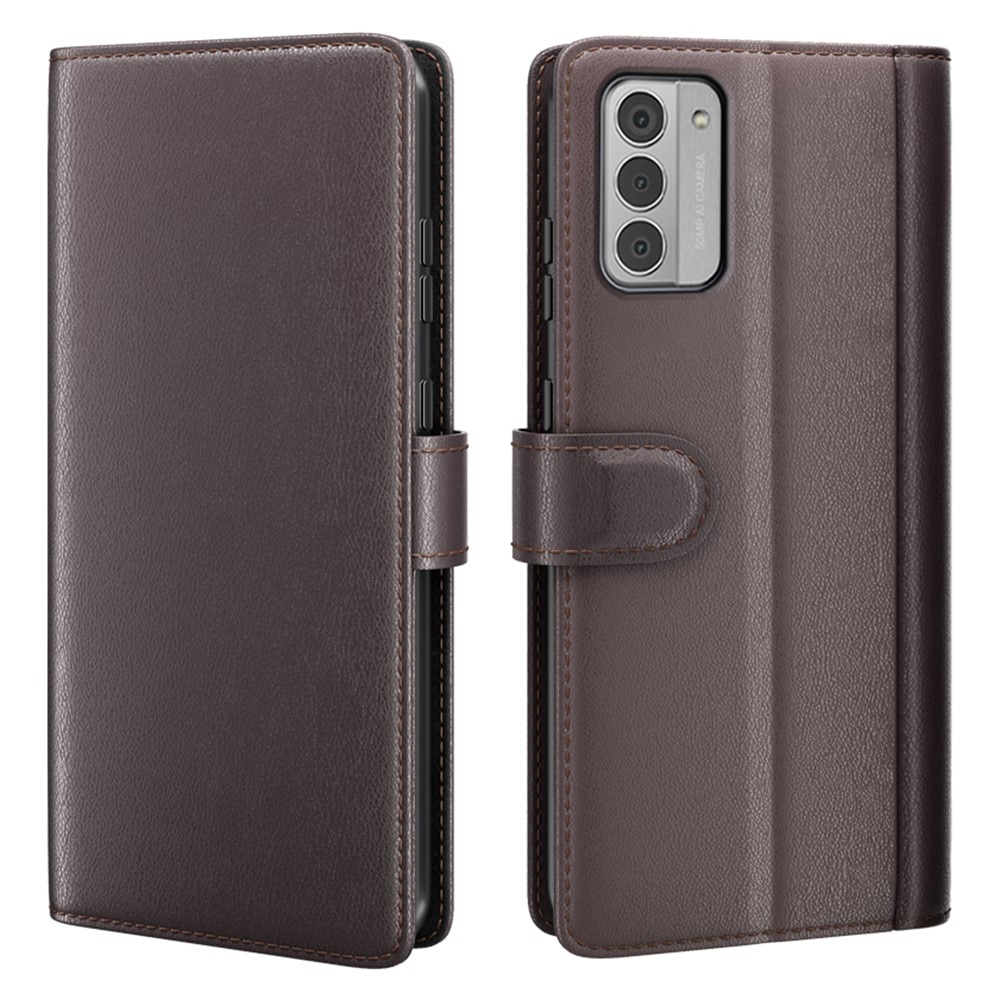 Funda de cuero genuino  Nokia G42, Marrón