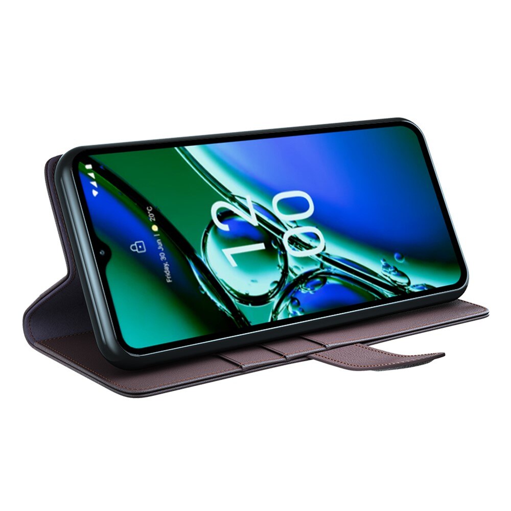 Funda de cuero genuino  Nokia G42, Marrón