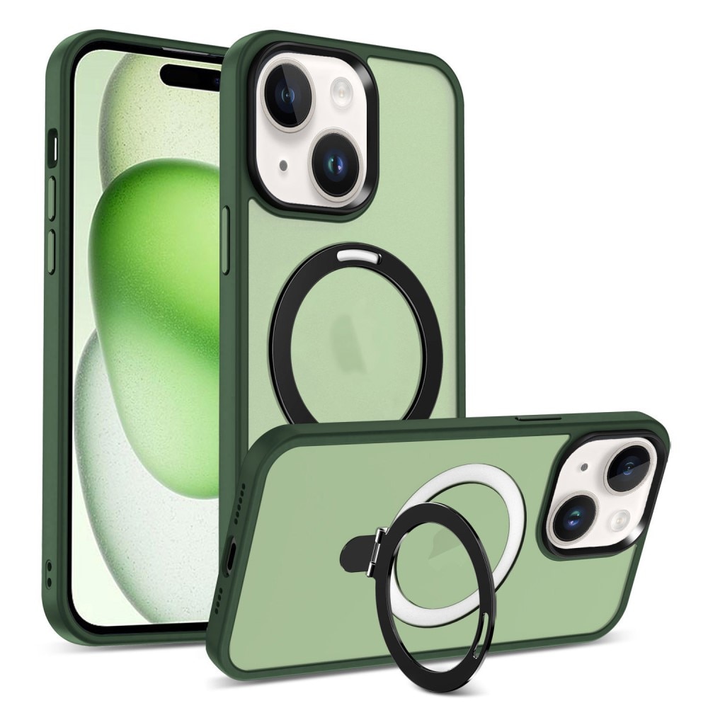 Funda híbrida MagSafe Ring iPhone 15 Plus verde - Comprar online