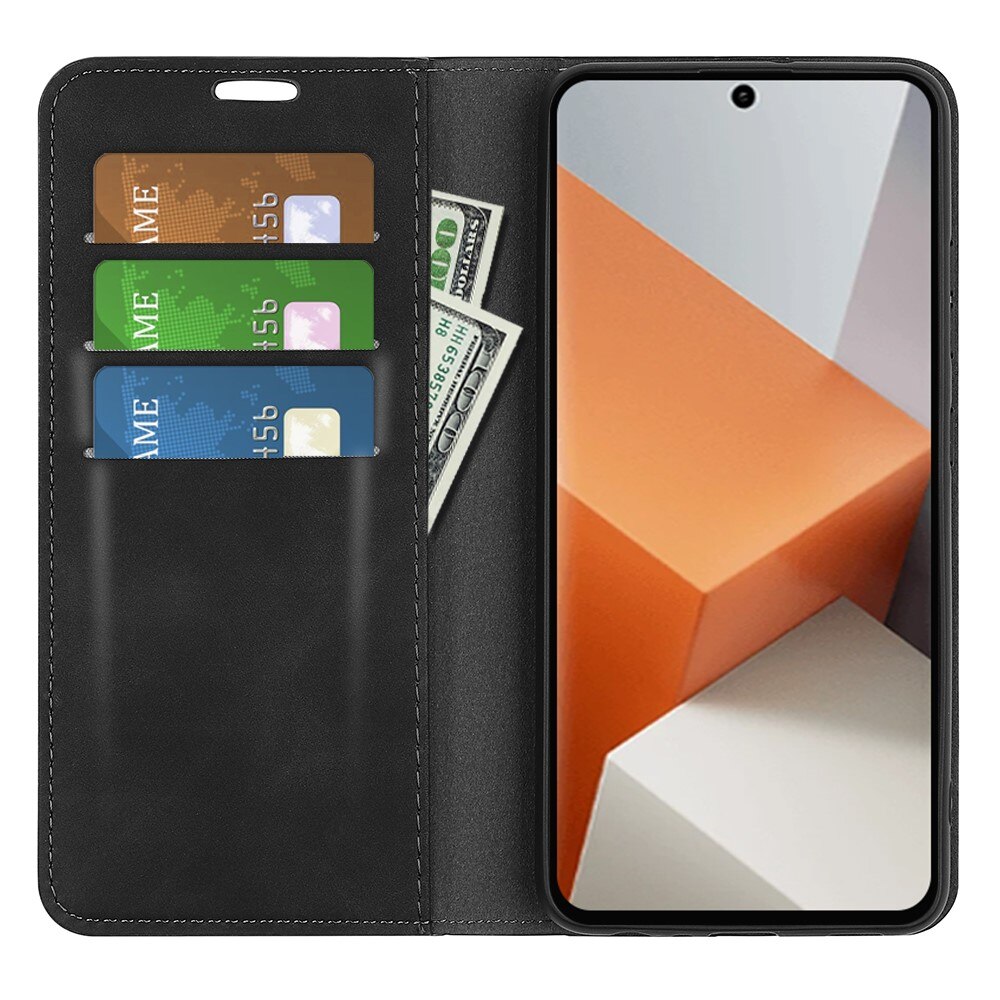 Funda delgada cartera Xiaomi Redmi Note 13 Pro Plus Negro