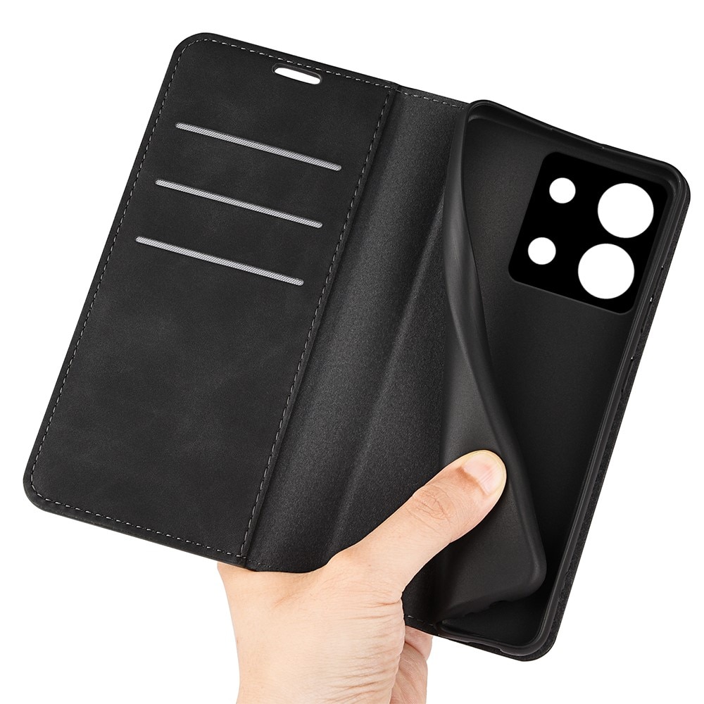 Funda delgada cartera Xiaomi Redmi Note 13 Pro Negro