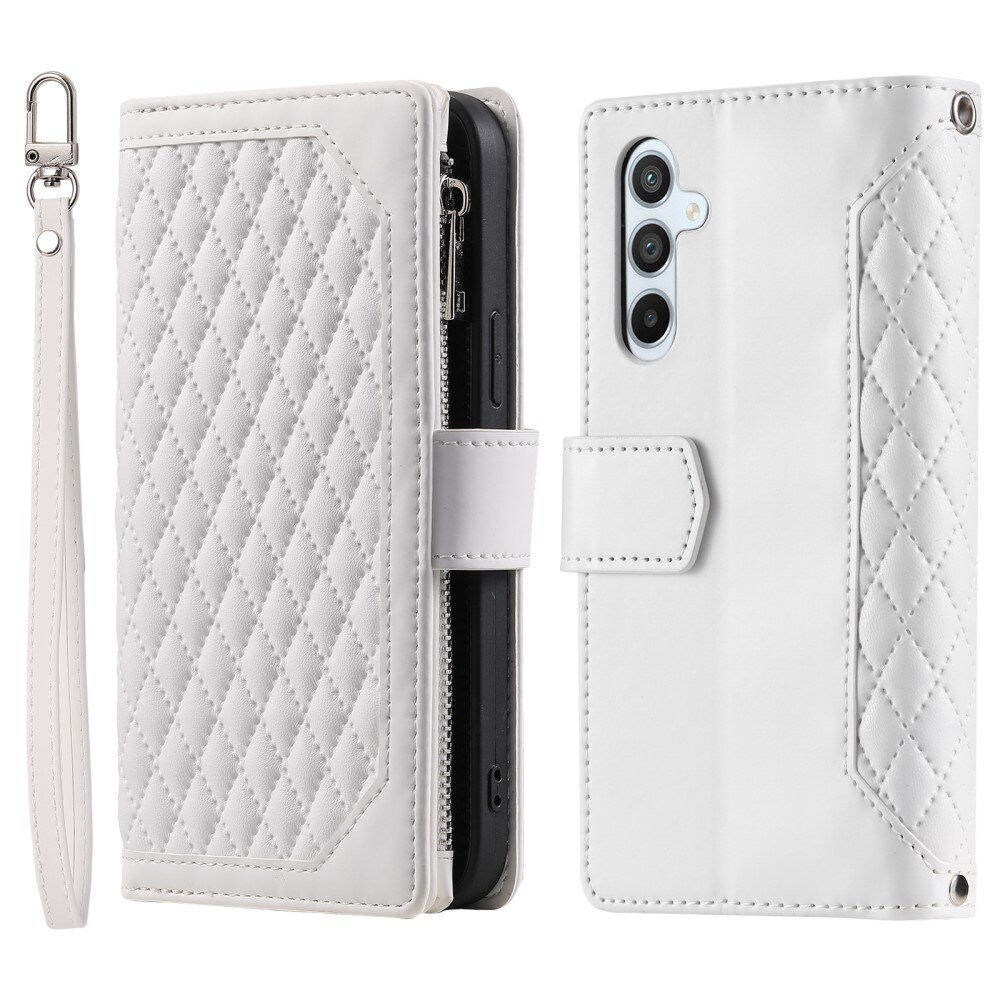 Funda acolchada tipo billetera Samsung Galaxy S24 blanco