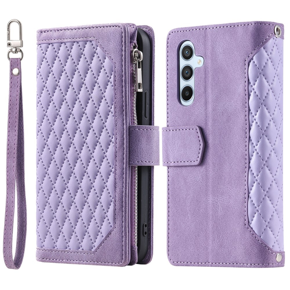 Funda acolchada tipo billetera Samsung Galaxy S24 Plus violeta