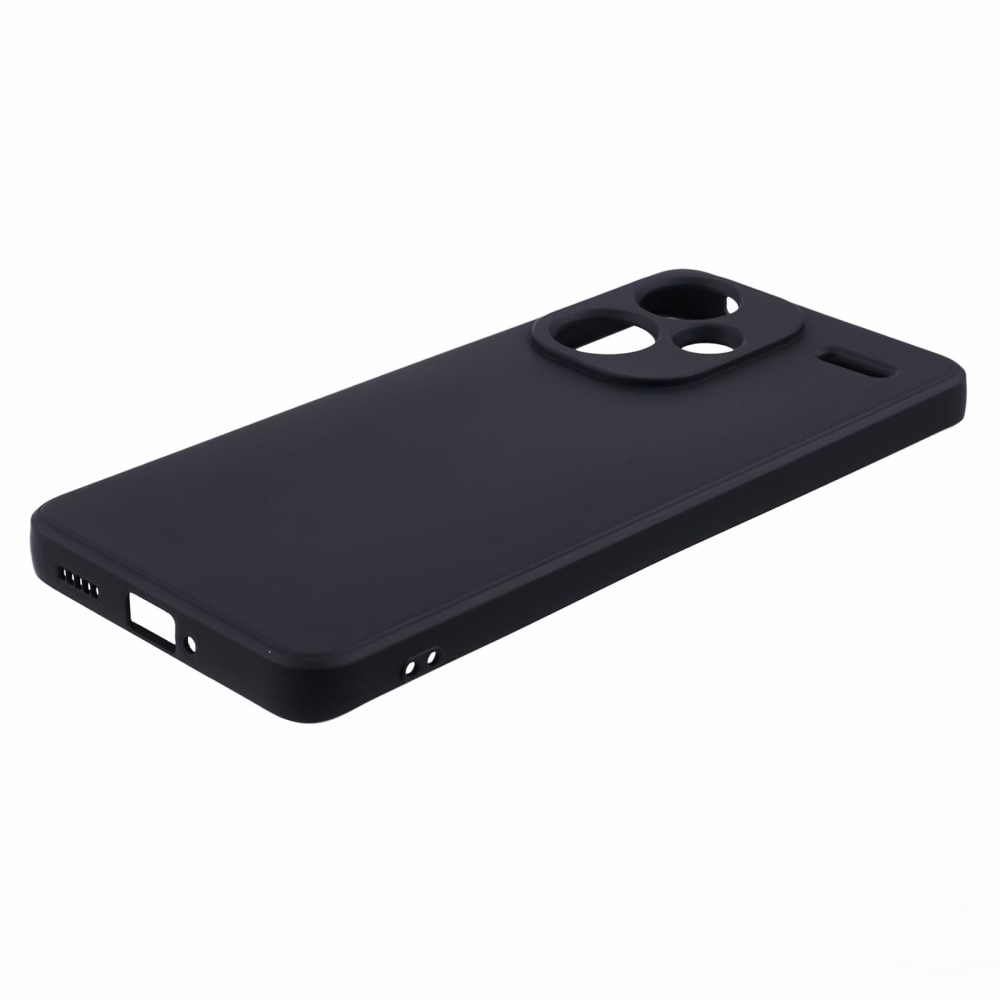 Para Xiaomi Redmi Note 13 Armor Clear TPU Hard PC Funda para teléfono  (negro mate)