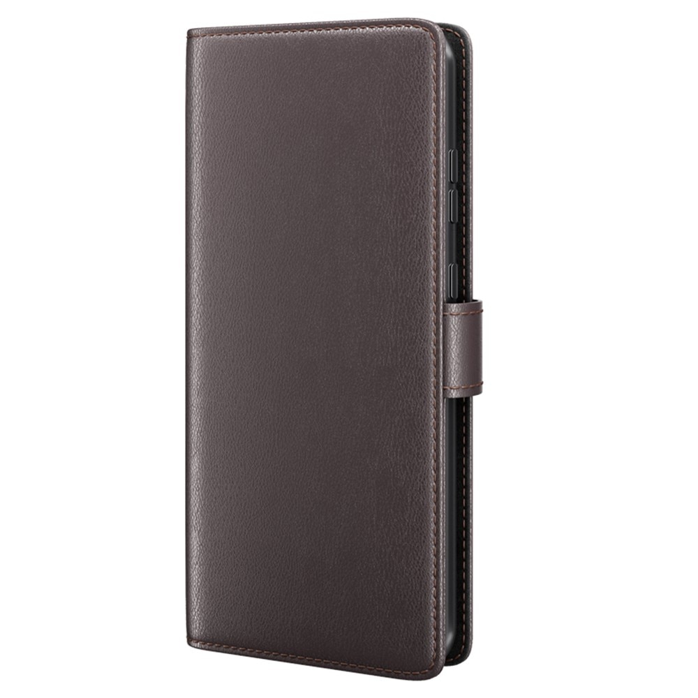 Funda de cuero genuino Samsung Galaxy S23 FE, Marrón