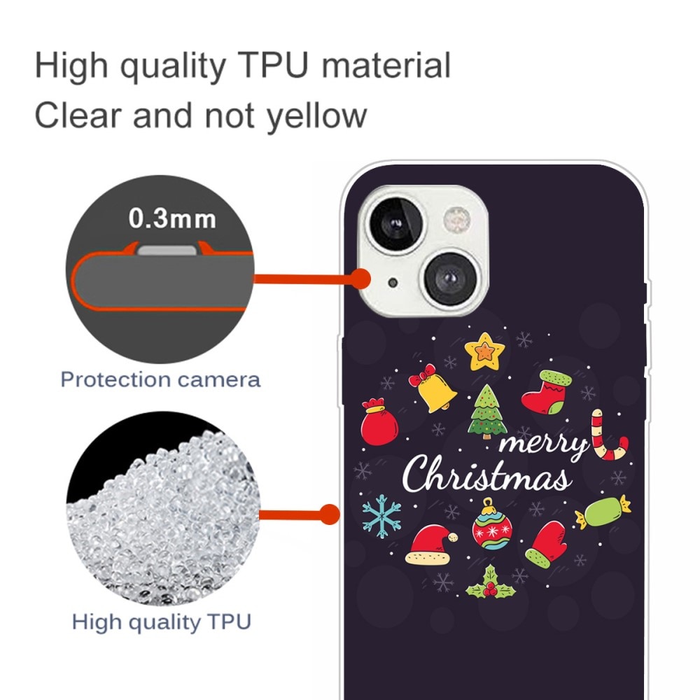 Funda TPU con Diseño Navideño iPhone 15 - Merry Christmas