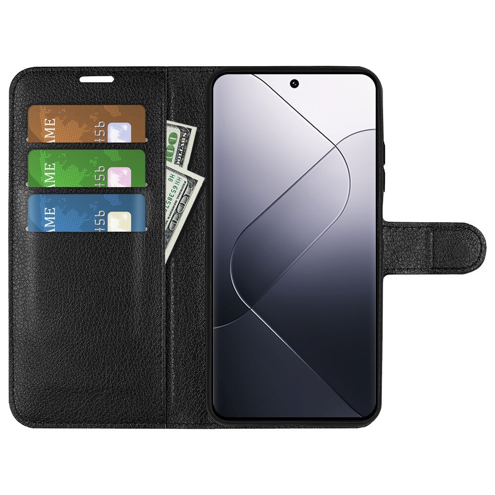Funda cartera Xiaomi 14 Negro