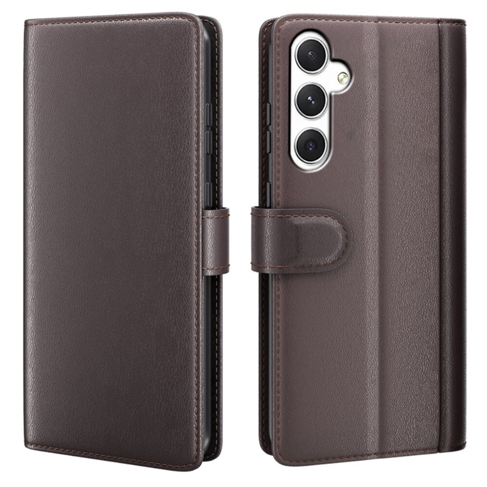 Funda de cuero genuino Samsung Galaxy S24, marrón