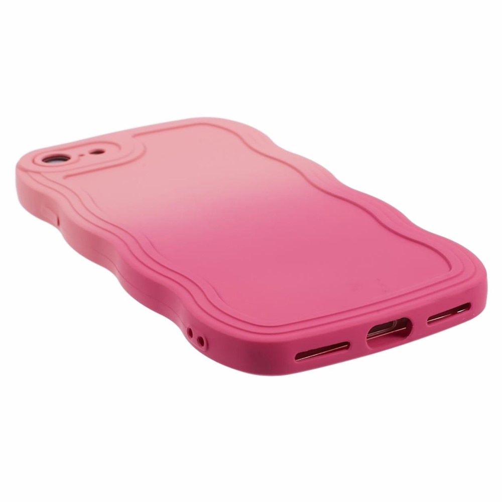 Funda Wavy Edge iPhone SE (2020) ombre rosa