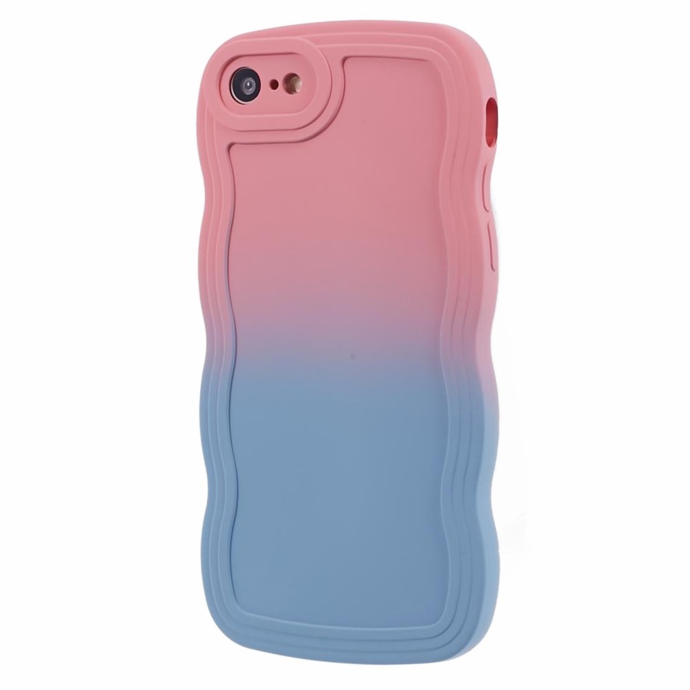 Funda Wavy Edge iPhone SE (2022) ombre rosa/azul