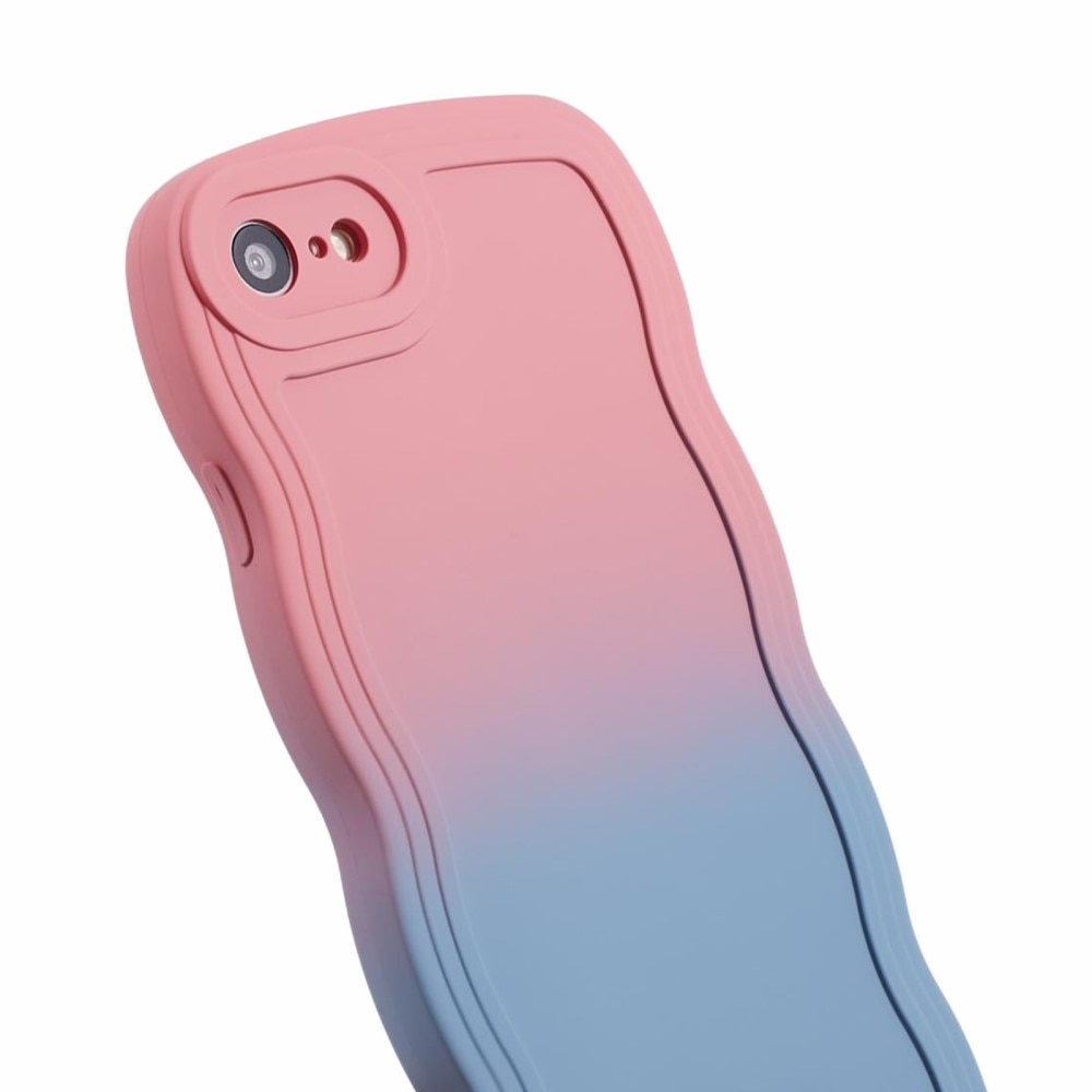Funda Wavy Edge iPhone 8 ombre rosa/azul