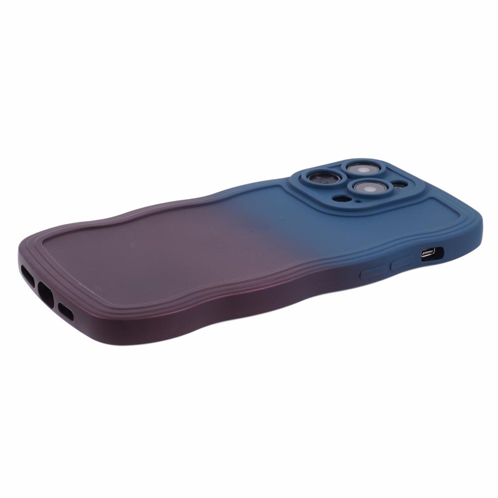 Funda Wavy Edge iPhone 13 Pro Max ombre azul/morado