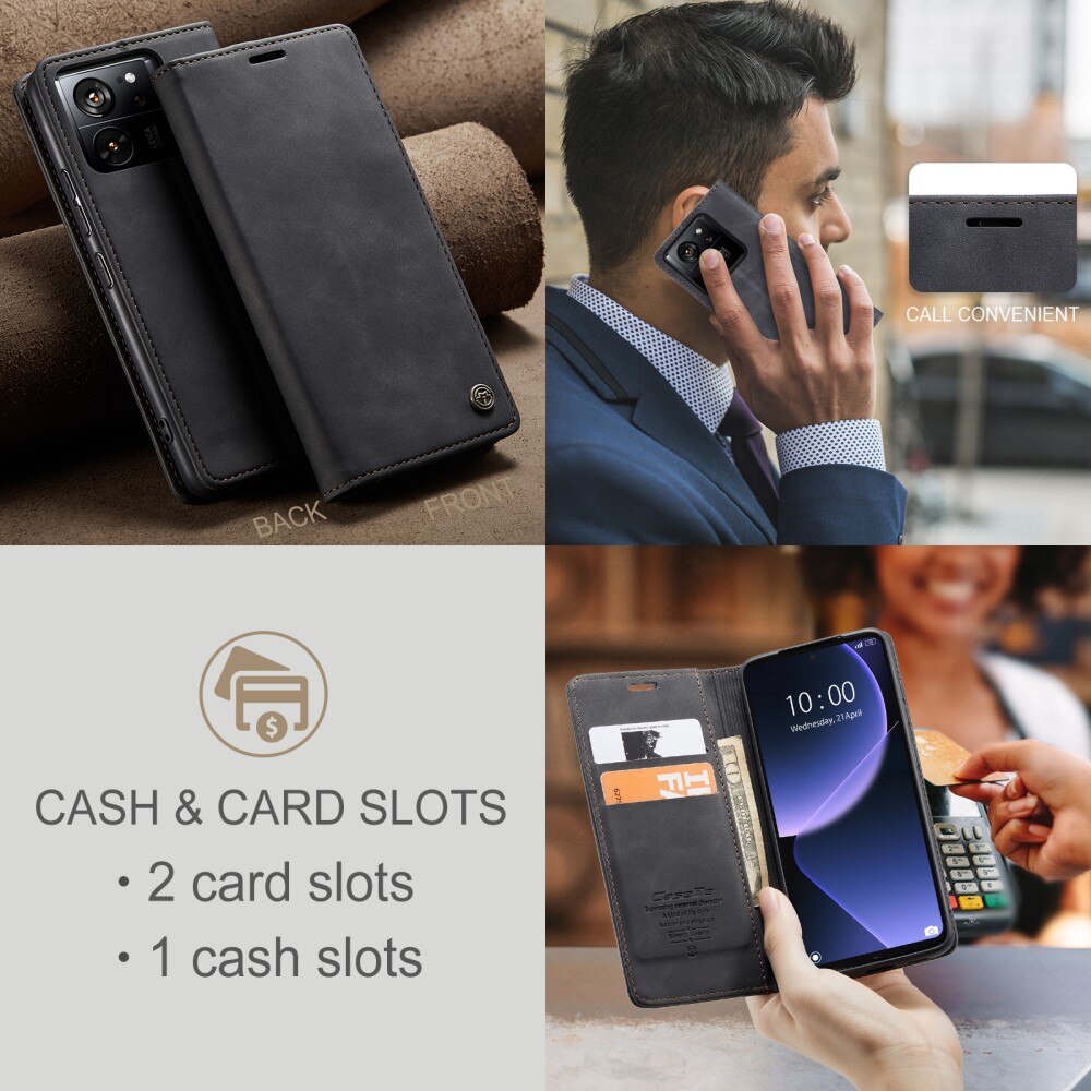Funda delgada con solapa Xiaomi 13T Negro