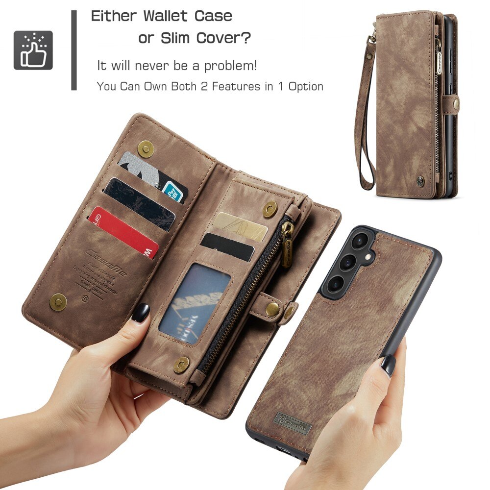 Cartera Multi-Slot Samsung Galaxy S23 FE Marrón