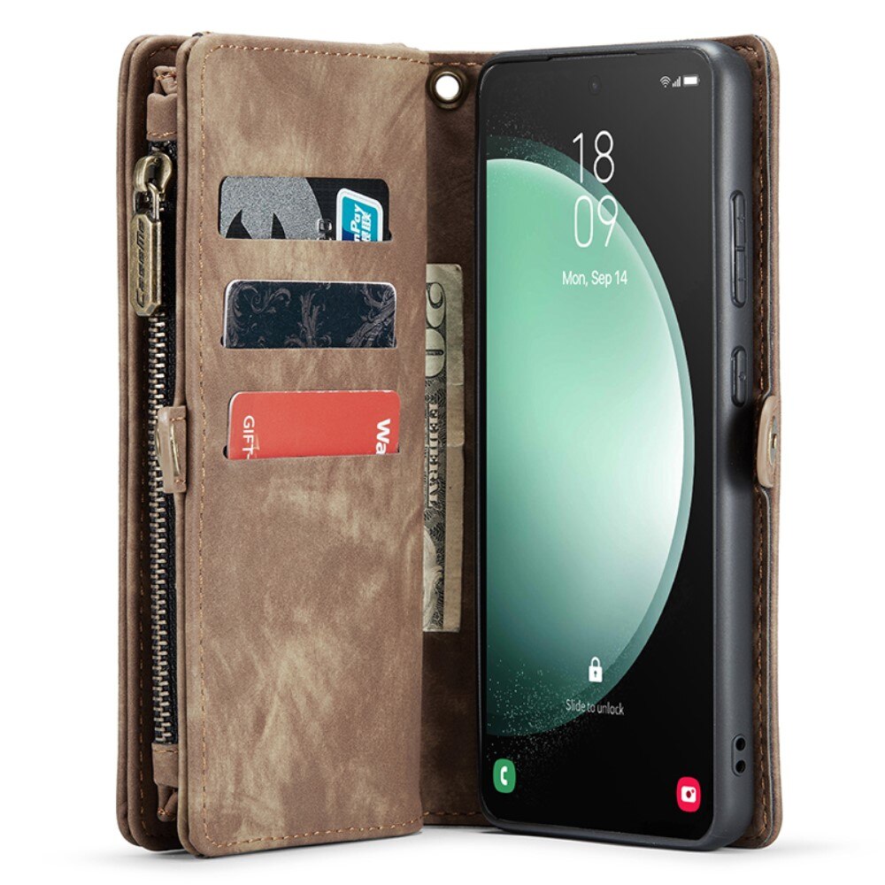 Cartera Multi-Slot Samsung Galaxy S23 FE Marrón