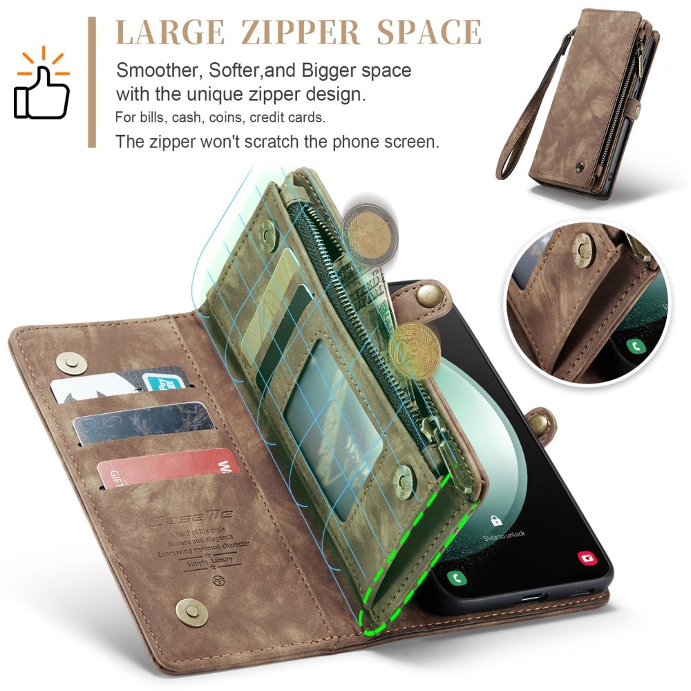 Cartera Multi-Slot Samsung Galaxy S23 FE Marrón