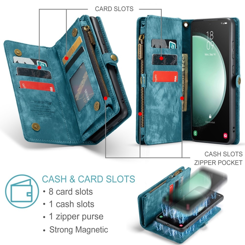 Cartera Multi-Slot Samsung Galaxy S23 FE azul