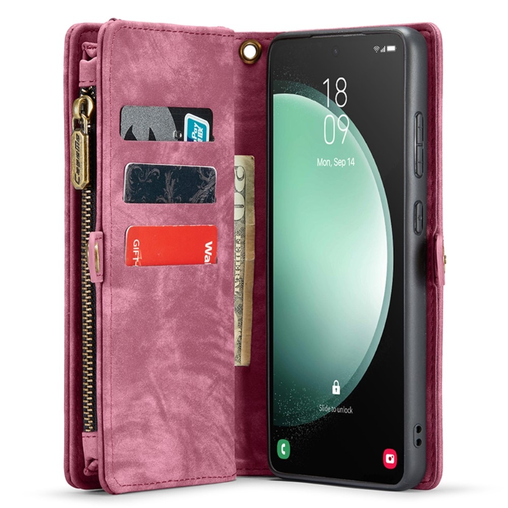 Cartera Multi-Slot Samsung Galaxy S23 FE Rojo